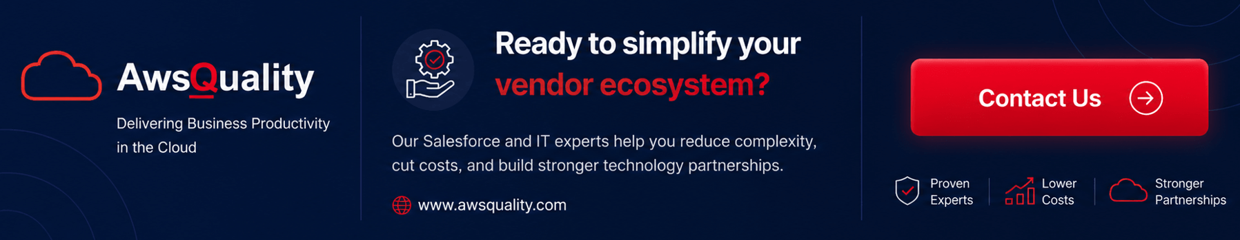 AwsQuality solution for IT vendor consolidation