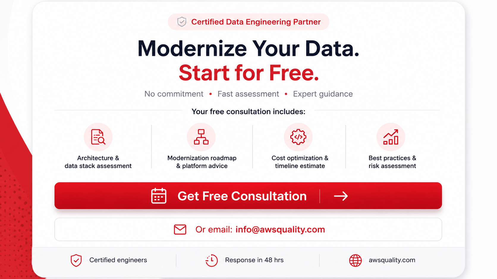 data engineering services get free consultation